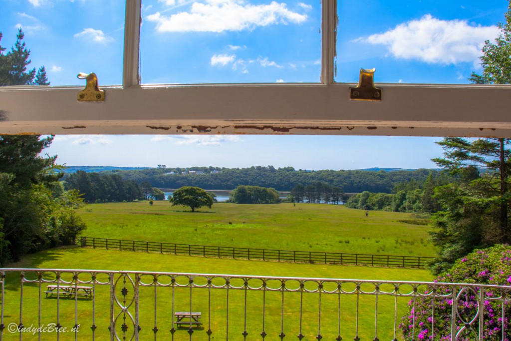 Uitzicht vanuit raam BB Boulston Manor Haverfordwest Pembrokeshire